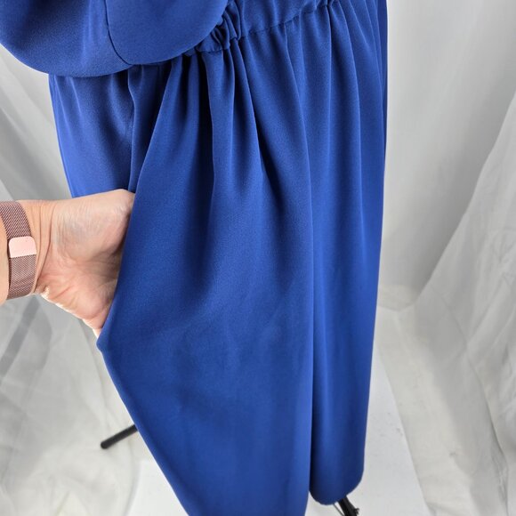 725-29 Anne Klein Royal Blue & white Maxi dress XXL - Picture 8 of 10